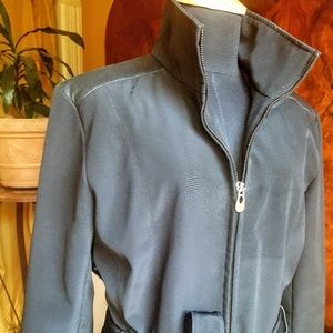 Black Marc New York jacket with leather details